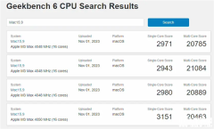 苹果M3、M3 Max跑分相继出炉 提升巨大