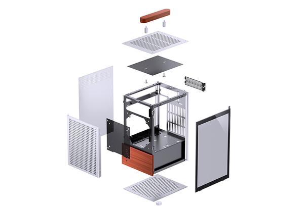 乔思伯T6系列机箱将发布 黑胡桃木饰板、可调木制提手，权威硬件评测网站,www.dnpcw.com
