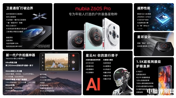 努比亚Z60S Pro发布 接入天通卫星系统售价2999元起，权威硬件评测网站,www.dnpcw.com