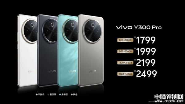 vivo Y300 Pro发布 6500mAh大电池+高通第一代骁龙6处理器售价1799元起，权威硬件评测网站,www.dnpcw.com