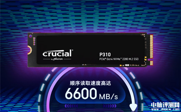 英睿达P310 M.2 2280 PCIe 4.0 SSD开卖 顺序读取7100 MB/s售价379元起，权威硬件评测网站,www.dnpcw.com