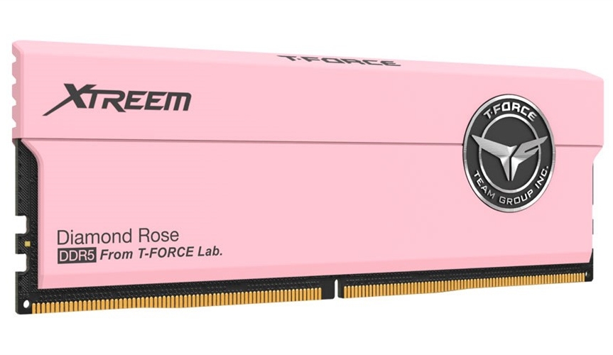 十铨T-FORCE XTREEM 玄境 DDR5粉色款内存条发布，权威硬件评测网站,www.dnpcw.com