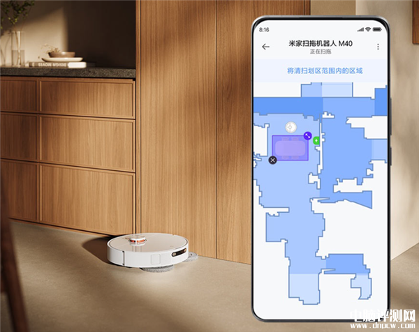 米家扫拖机器人M40上市 双机械臂 12000Pa吸力售价2999元，权威硬件评测网站,www.dnpcw.com
