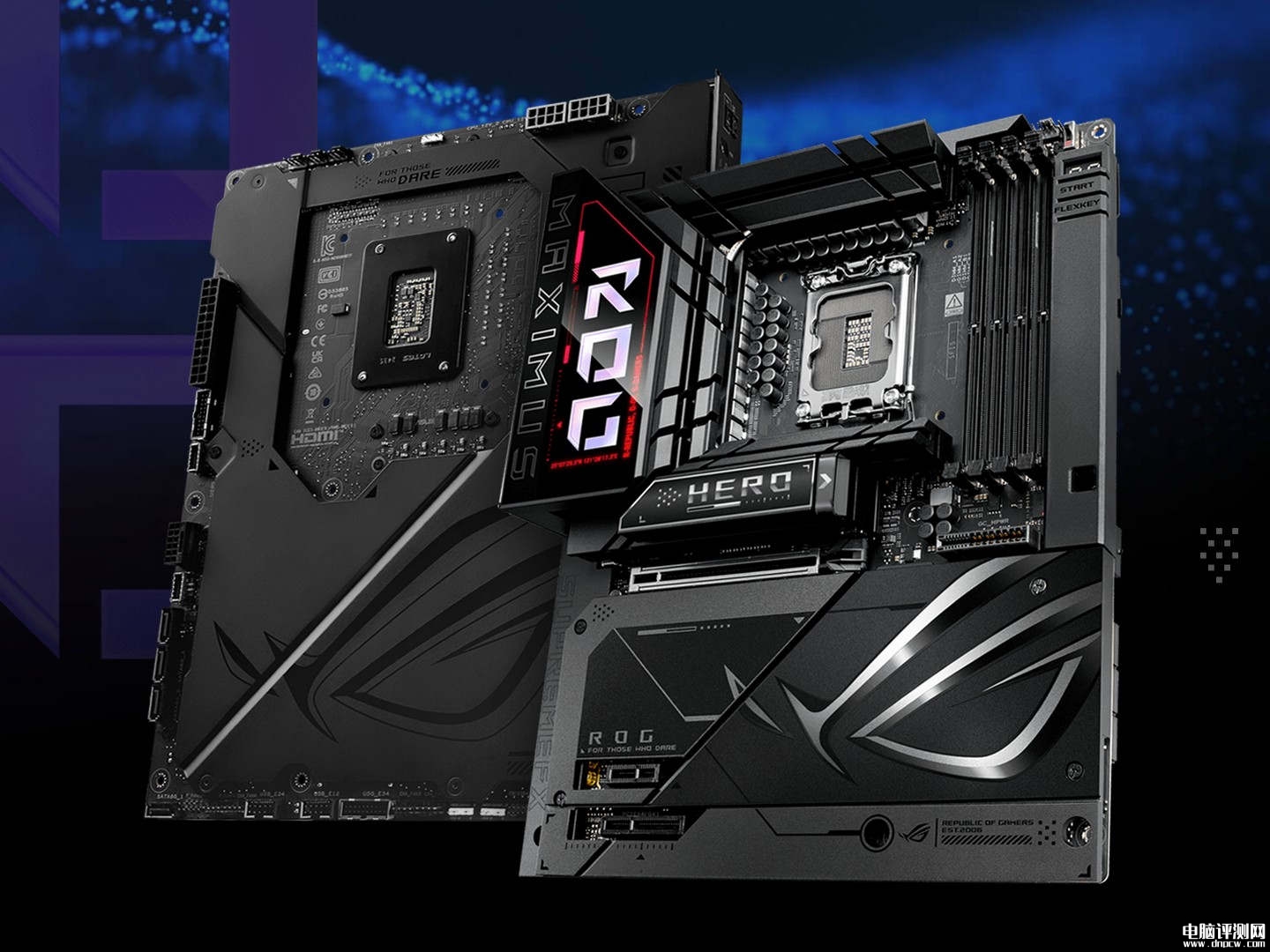 华硕ROG MAXIMUS Z890 HERO BTF高规格背插主板发布，权威硬件评测网站,www.dnpcw.com